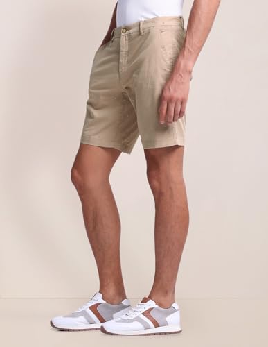 U.S. POLO ASSN. Slim Straight Fit Twill Shorts Khaki
