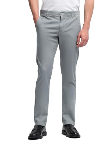 Arrow Sport Men's Textured Bronson Slim Fit Trousers