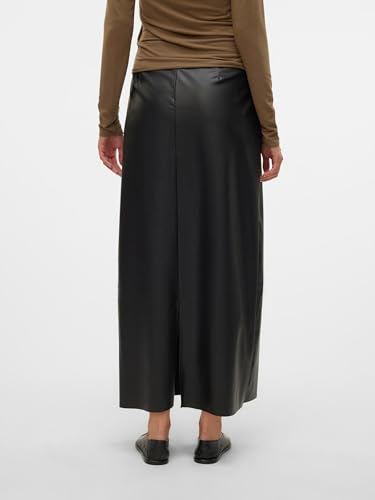 VERO MODA Women Straight Fit High-Rise Black Skirt