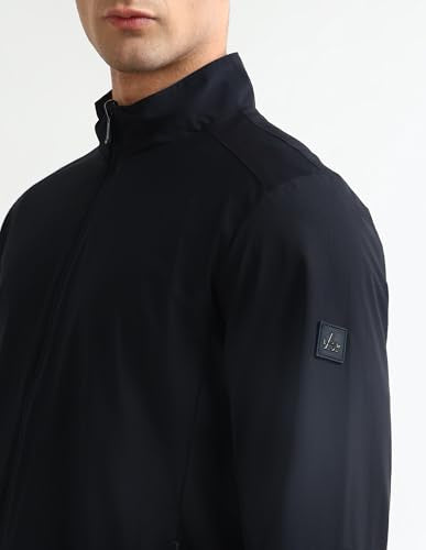 Arrow Sport Men's Solid Reversible Jacket (ASAKJK4701_Navy_M)