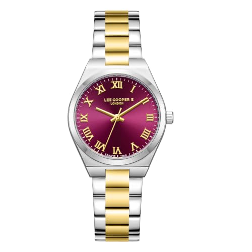 Lee Cooper Quartz Purple Round Dial Women's Watch - LC08298.280