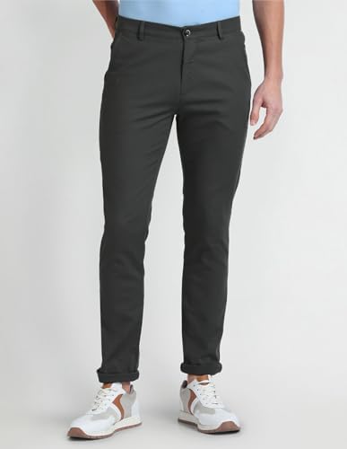 Arrow Men's Skinny Pants (ASAHTR2516_Grey