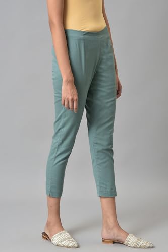 W Cotton Blend Strechable Slim Pants for Women | Cotton Blend Slim Pants for Women | Trousers for Women | W for Woman