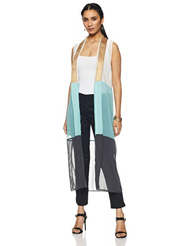 W for Woman Women's Cape Gilet (16AU32520-65110_White_12)