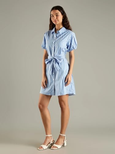 Tommy Hilfiger Cotton Spread Collar Shirt Dress