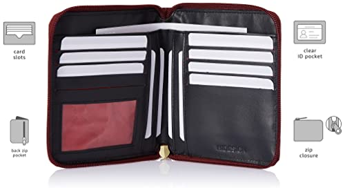 Hidesign Women's Leather Zip Around Wallet
