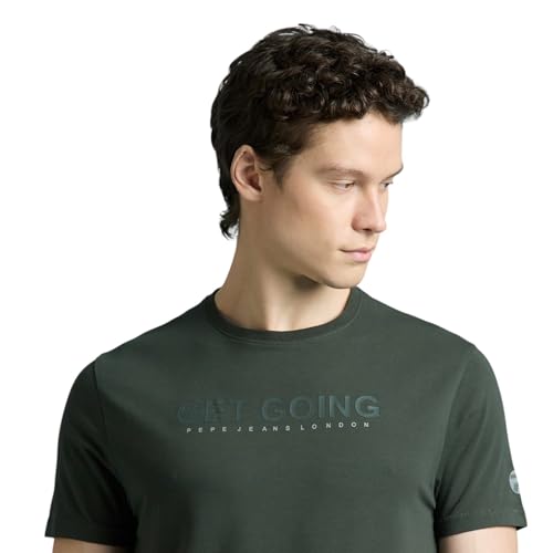 Pepe Jeans Men's Slim Fit T-Shirt (PM509605_Ivy Green