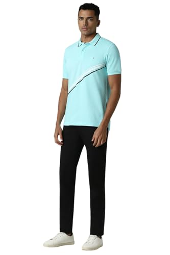 Van Heusen Men's Regular Fit T-Shirt (VSKPURGP337499_Blue