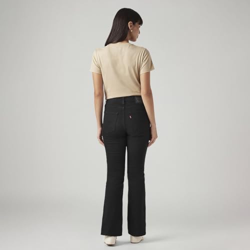 Levi's Women's 725 Black Flared Fit High Rise Jeans