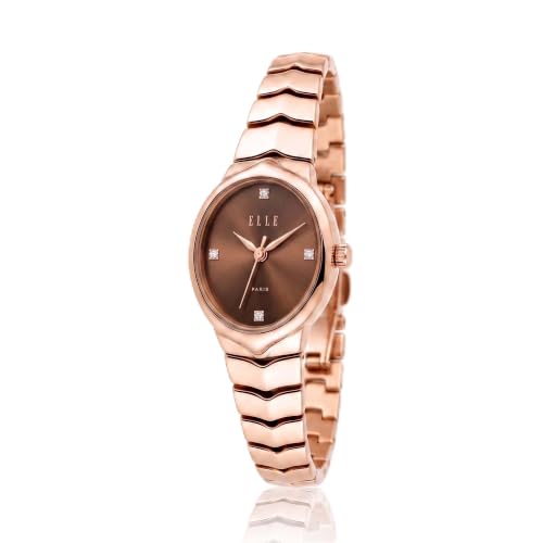 ELLE Women's Watch Linea Brown Round Dial EL-LN-BRN