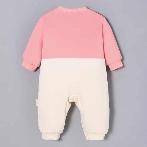 Hopscotch Girls Full Sleeves White Rabbit Ear Detail Bodysuit For Ages (12-18 Months)