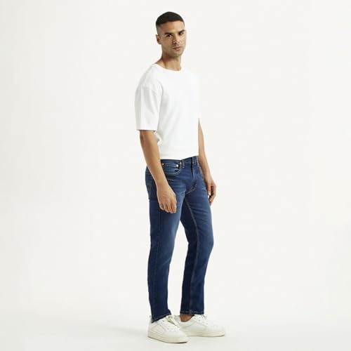 Levi's Men Slim Fit Mid Rise Jeans Dark Indigo
