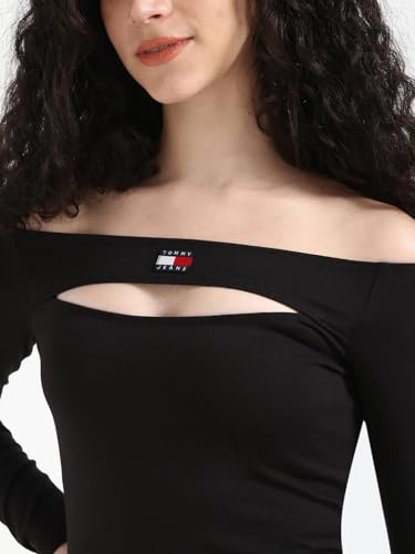 Viscose Off-Shoulder Neck Bodycon Dress