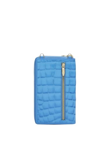 Da Milano Genuine Leather Blue Unisex Crossbody (10008D)