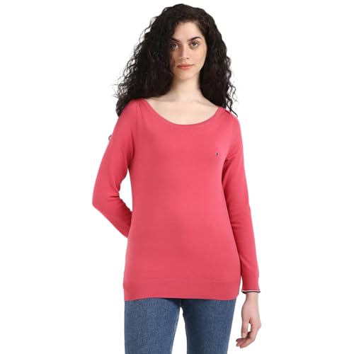 Tommy Hilfiger Womens Red Color Sweater (S)