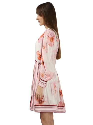 VERO MODA Women's Fit and Flare White Dress