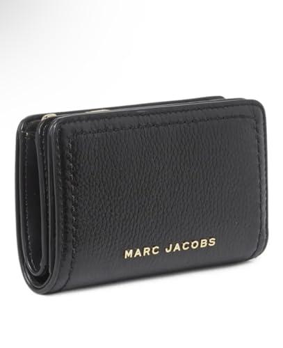 Marc Jacobs Black With Gold Hardware Groove Medium Bifold Women's Leather Wallet