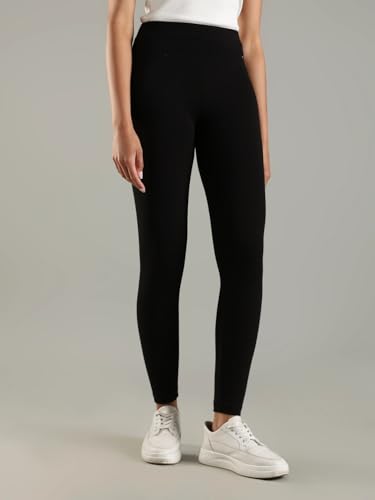 Slim Fit Solid Mid Rise Legging