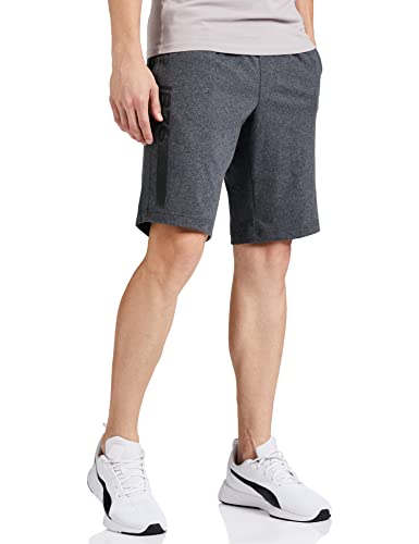Jockey Men's Straight Fit Shorts (AM12_Charcoal Melange_Large)