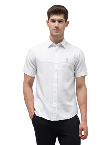 U.S.Polo Association Men's Twill Regular Fit Shirt