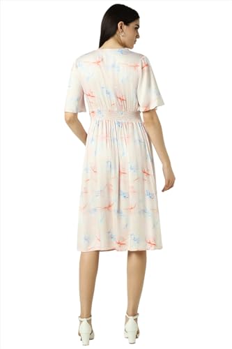 Van Heusen Women's Modal Modern Calf Length Dress (VWDRURGFC66276_White