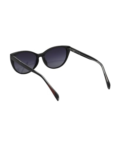 Black and Red Toned with Polarised Lens Cat Eye Sunglass for women