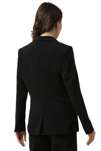 Allen Solly Women's Blazer (AHBZWRGFX98550_Black
