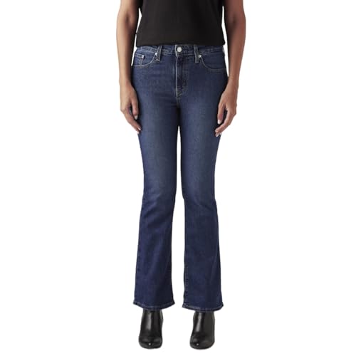 Levi's Women's 725 Dark Indigo Flared Fit High-Rise Jeans