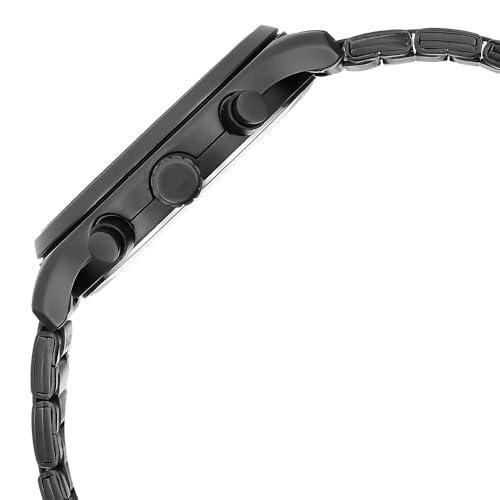 Titan Neo Quartz Multifunction Black Dial Black Stainless Steel Strap Watch for Men - NT1803NM01