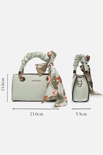 Allen Solly Women Solid Scrunchie Handle Crossbody Bag