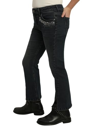 VERO MODA Girl Mid Rise Bootcut Blue Jeans