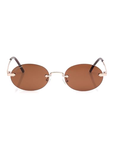 Fastrack Sunglasses |OVAL Gold |UV protected | Large