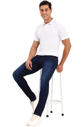 Allen Solly Men's Skinny Jeans (ALDNASKFM53980_Navy