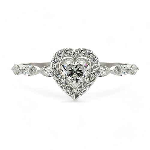 VALANOVA Hallmarked 14K Gold & Certified Lab Grown Diamond 0.73cts | Ring For Women's/Girls | Stylish & Elegant | VGR0464H | Ring Size: 11