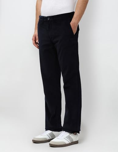 U.S.Polo Association Men's Riley Straight Fit Corduroy Trousers (USTRO073R_Blue_34)