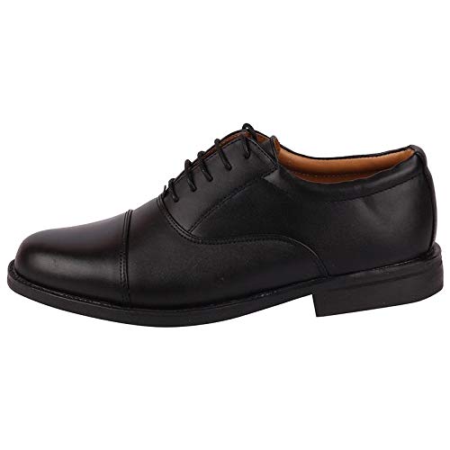 Bata Men's Lace Up Formal Shoes (Black, Numeric_7)