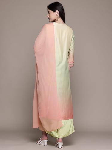 Aarke Ritu Kumar Multi Ombree Play Kurta With Pant And Dupatta