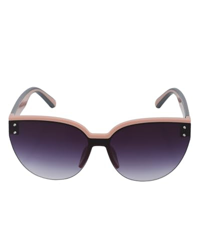 Premium Pink with Grey Toned & UV Protected Lens Cat Eye Sunglass for women - SaumyasStore