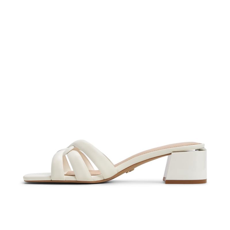 Aldo HANNE-IN100 Women White Block Heel Sandals