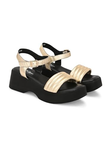 Delize Light Leather women lightweight, leather, clog sandals 65773 (Gold, UK Footwear Size System, Adult, Women, Numeric, Medium, 7)