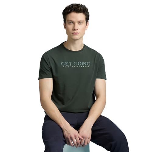 Pepe Jeans Men's Slim Fit T-Shirt (PM509605_Ivy Green