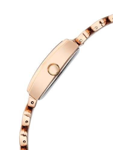 Fastrack Vyb Showstopper with Quartz Analog Grey Dial Rose Gold Alloy Strap Watch for Girls - FV60112WM02W
