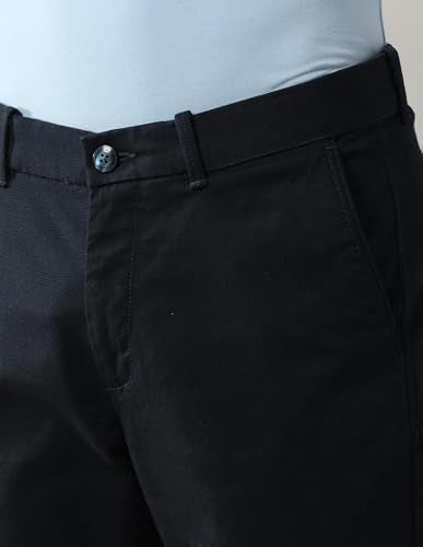Arrow Sport Men's Textured Autoflex Trousers Navy