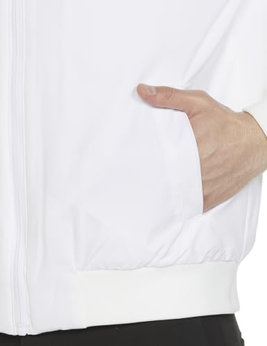 U.S. POLO ASSN. Mens Light Padded Bomber Jacket Full Sleeve Jackets (USJCKS055_WHITE_XXL)