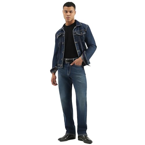 United Colors of Benetton Solid Comfort Fit Jeans (Size: 36)-25A4MBOO5021I901 Blue