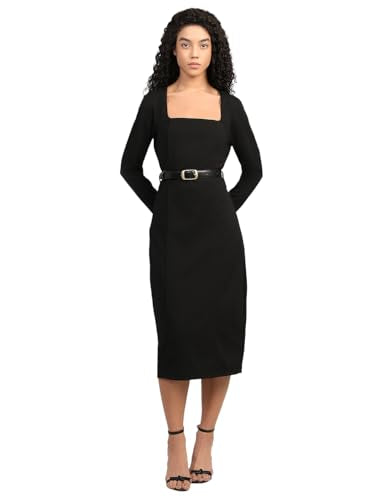 VERO MODA Womens Midi Dress Black