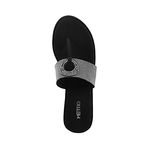 Metro Womens Synthetic Black Slip Ons (Size (7 UK (40 EU))