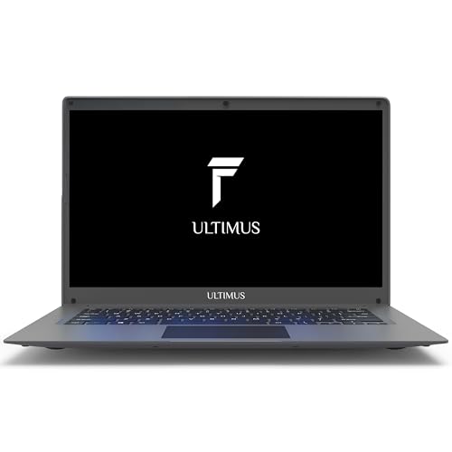ULTIMUS Pro Intel Celeron Dual Core Laptop 4GB RAM, 128GB M.2 Emmc Expandable~512GB Intel HD Graphics 2.0x1 3.0x1 USB HDMI Sd Card Slot ‎LPDDR4 Dual Speaker Dual Microphone Win 11 Home Gray, 1.2 kg