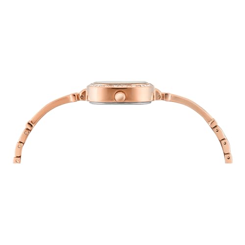 TIMEX Silver-Tone Square Dial Analog Women's Watch - TWEL22901