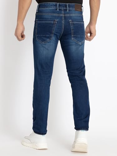 Status Quo Mens Slim Fit Light Washed Denim
